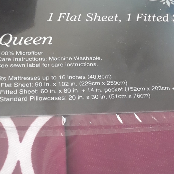 Queen size bed sheet set - Picture 5 of 5